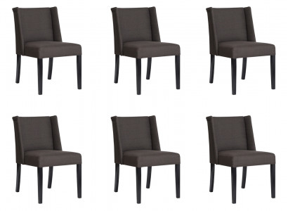 6x Stühle Stuhl Polster Design Lounge Club Sitz Lehn Garnitur Sessel Neu